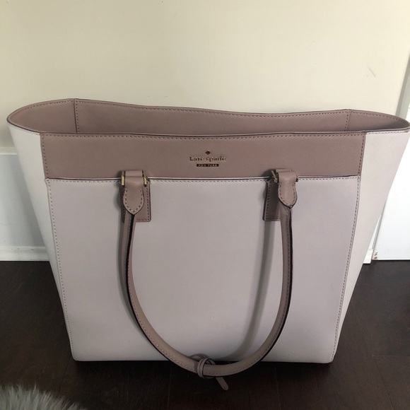 Kate Spade Mauve Tri-tone Tote Bag - Picture 1 of 9